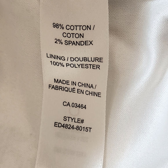 RICKI'S Navy/White Floral US 8 Mini Slit Skirt, Business-Casual, Zipper Closure - Picture 6 of 7